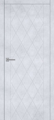 Межкомнатная дверь Тоскана-4 Carda с алюминиевой кромкой